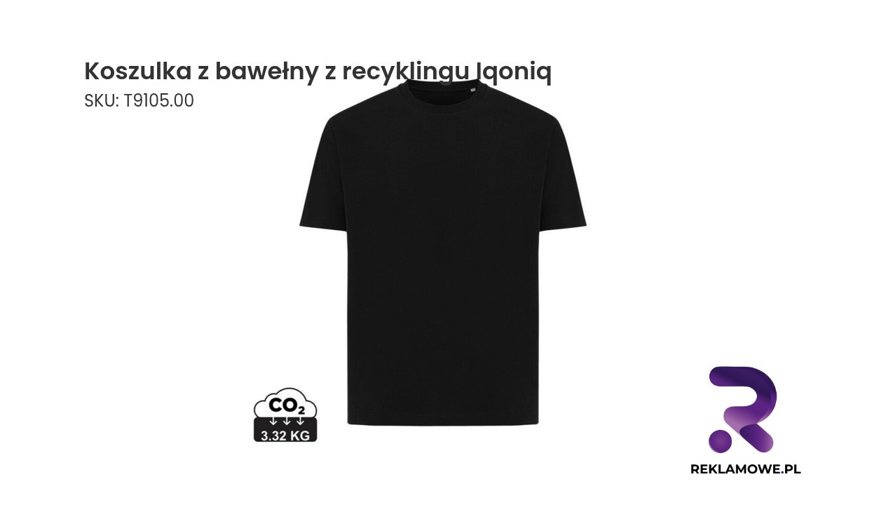 Koszulka z bawełny z recyklingu marki Iqoniq