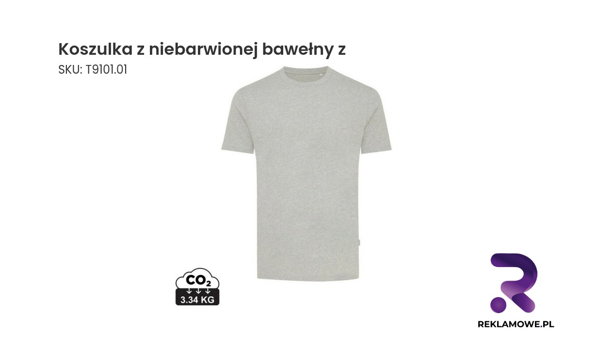 Koszulka z niebarwionej bawełny z wysokiej jakości materiału