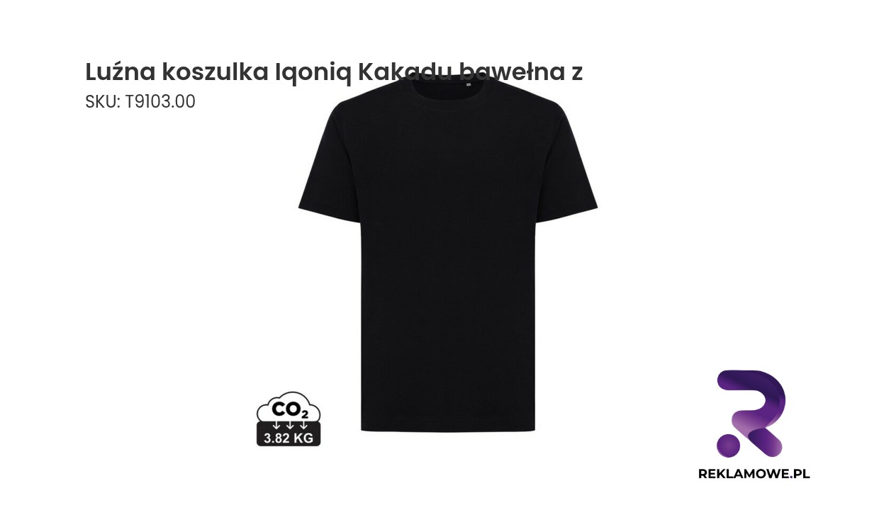 Luźna koszulka Iqoniq Kakadu z bawełny