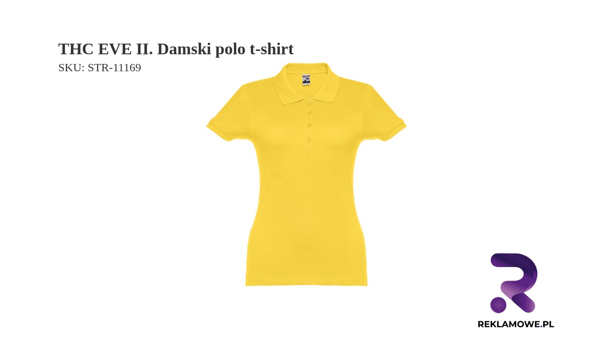 Kobiecy t-shirt polo THC EVE II