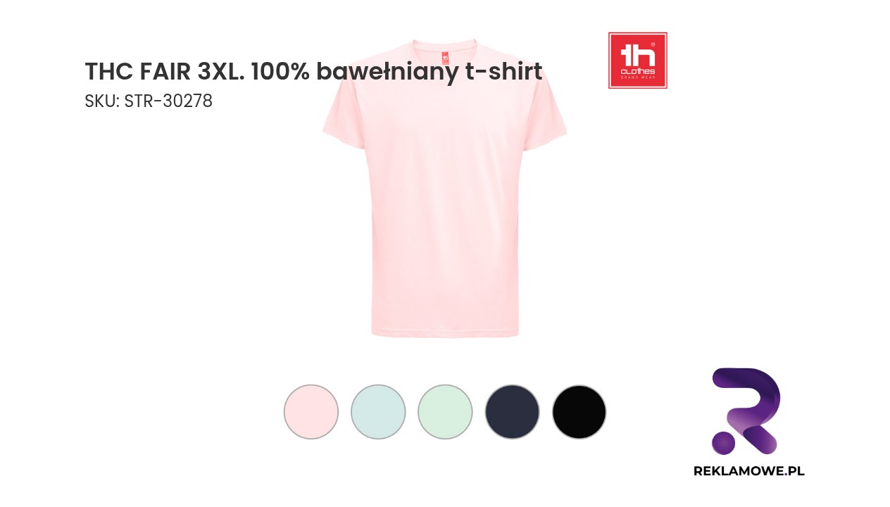THC FAIR 3XL 100% bawełniany t-shirt
