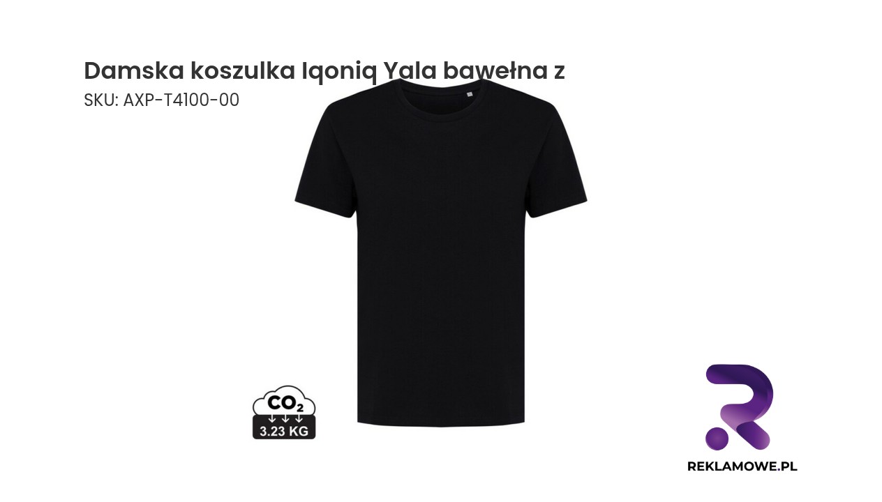 Damska koszulka Iqoniq Yala, bawełna z recyklingu Damska koszulka Iqoniq Yala z bawełny – wygodna i stylowa koszulka damska