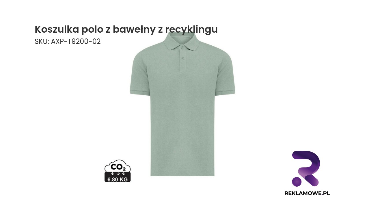 Koszulka polo z recyklingowej bawełny
