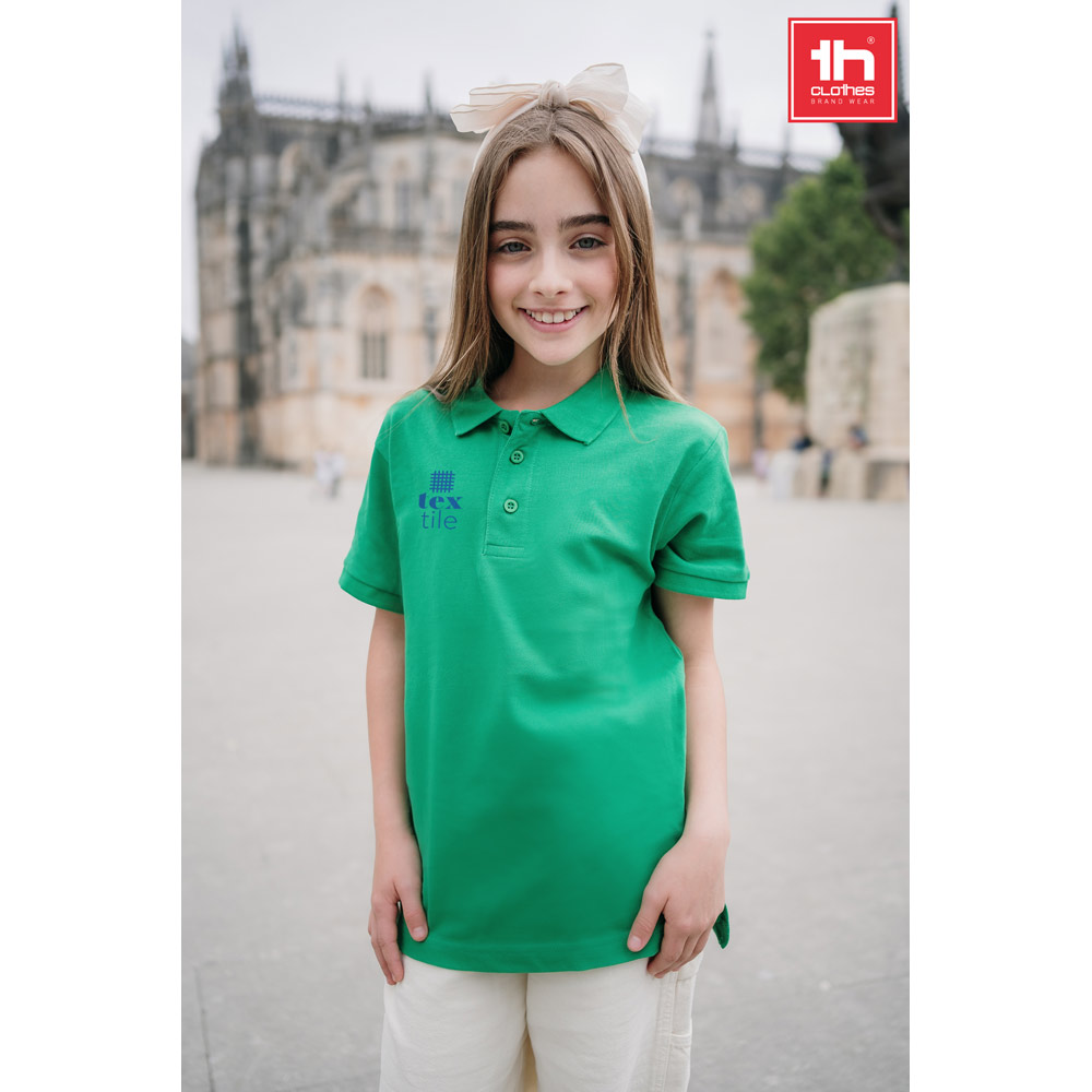 THC ADAM KIDS. Bawełniana koszulka polo z krótkim rękawem dla dzieci (unisex) 30173_set