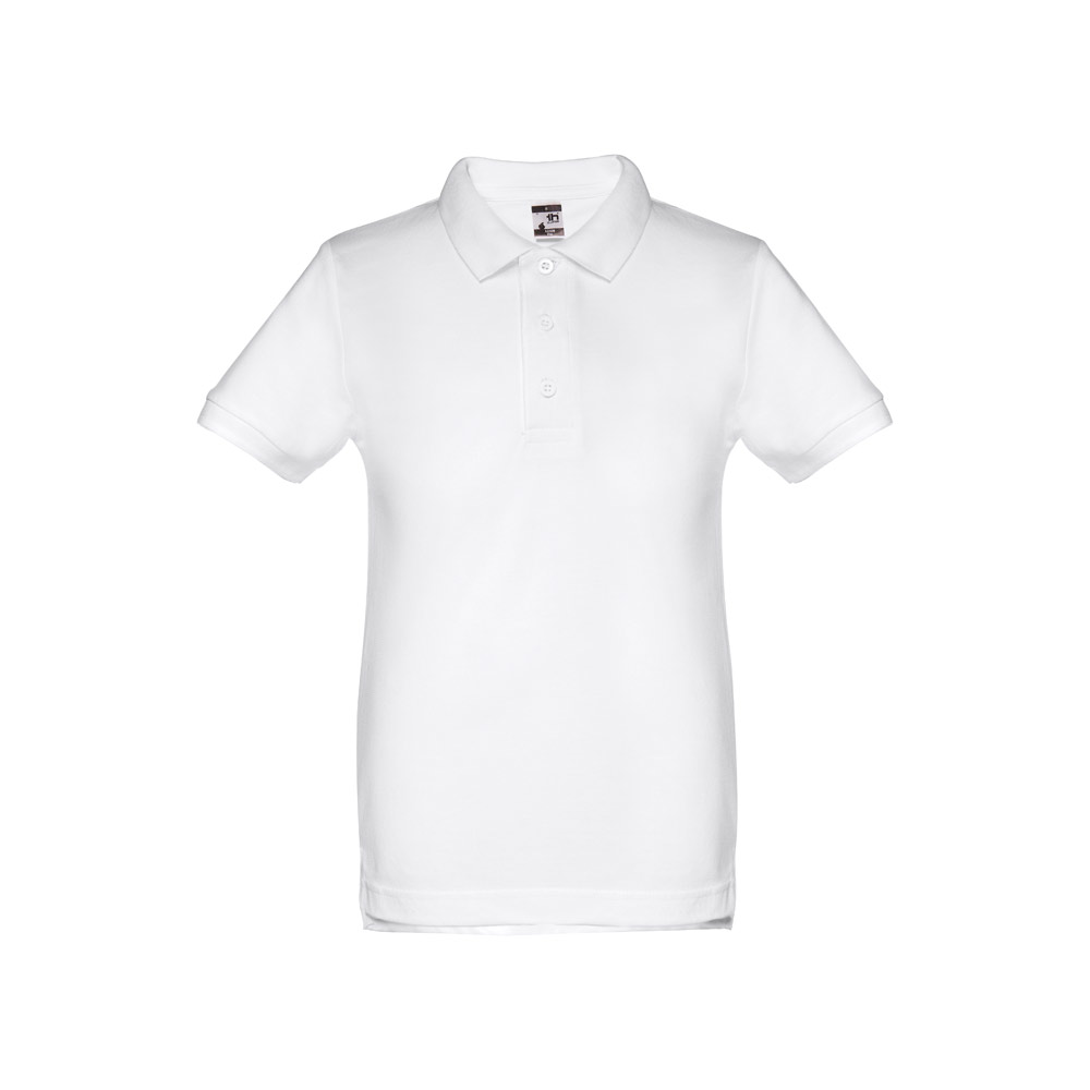 THC ADAM KIDS WH. Koszulka polo z krótkim rękawem dla dzieci (unisex). Kolor biały 30172_set