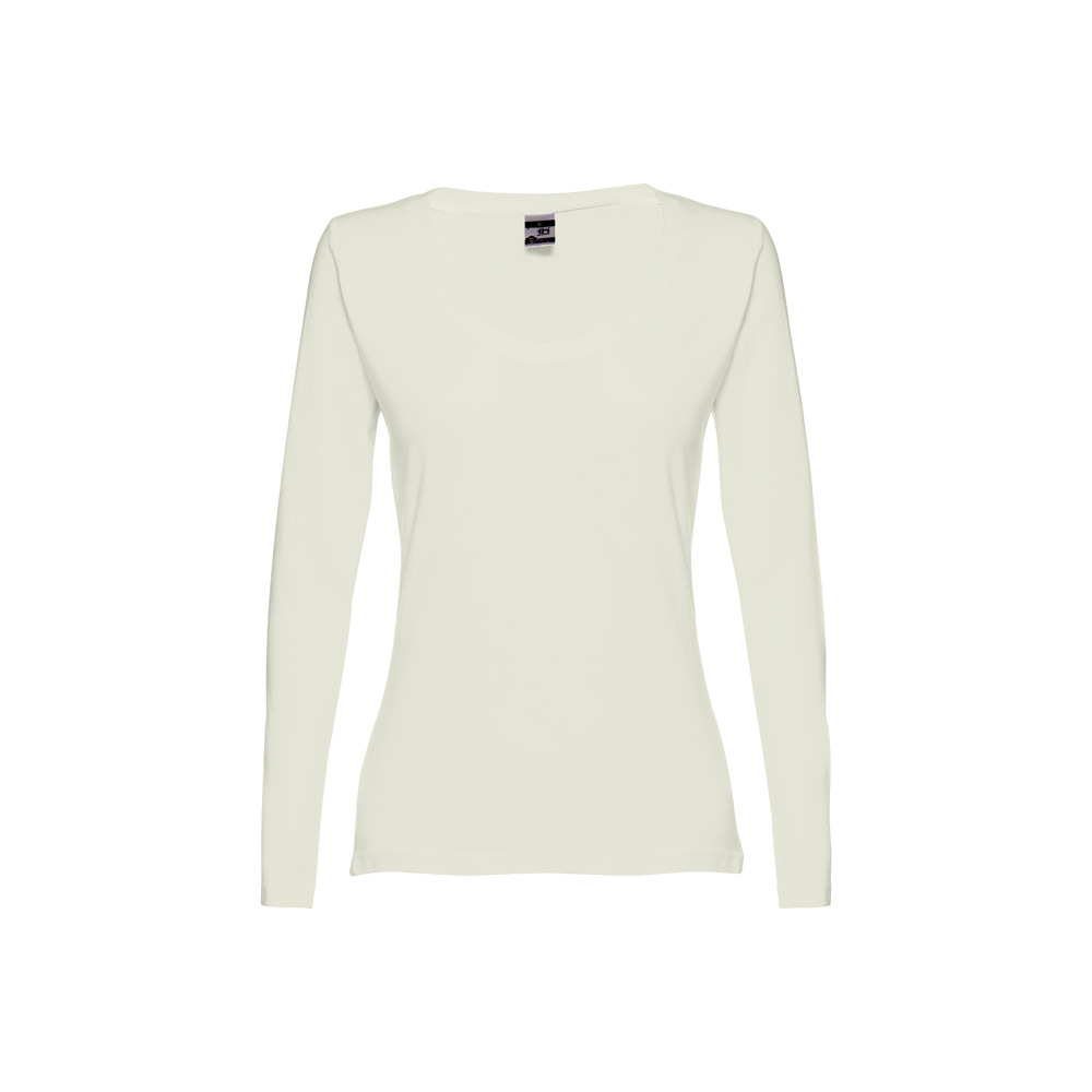 THC BUCHAREST WOMEN. Bawełniany T-shirt damski z długim rękawem taliowany 30126_set