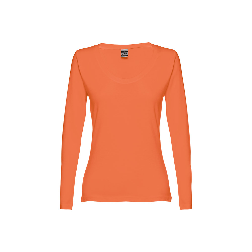 THC BUCHAREST WOMEN. Bawełniany T-shirt damski z długim rękawem taliowany 30126_set