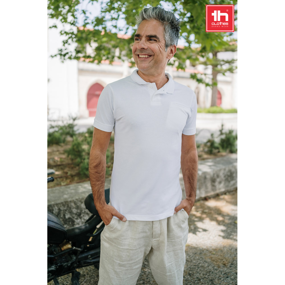 THC DHAKA WH. Męski polo t-shirt 30209_set