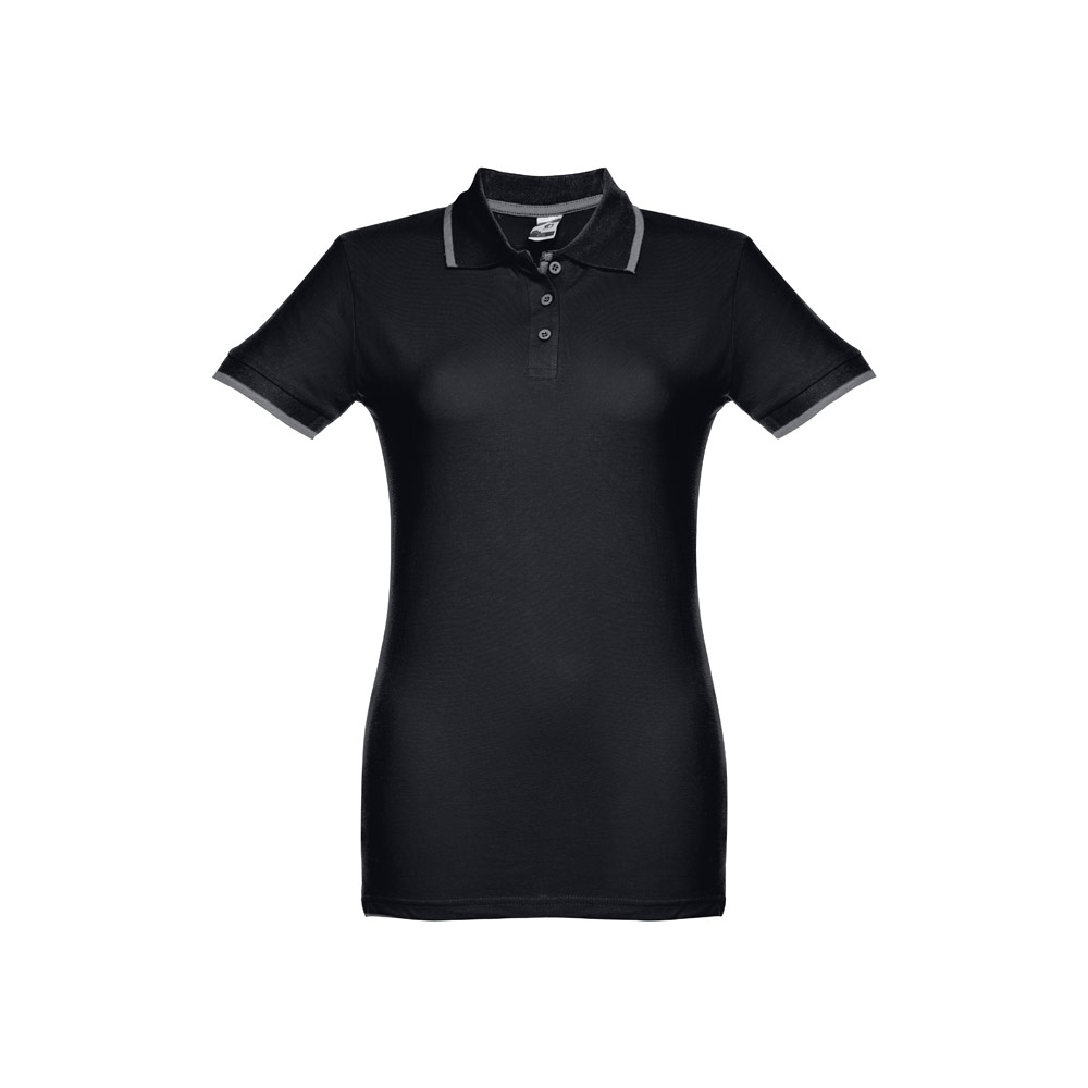 THC ROME WOMEN. Damski slim fit polo t-shirt 30139_set