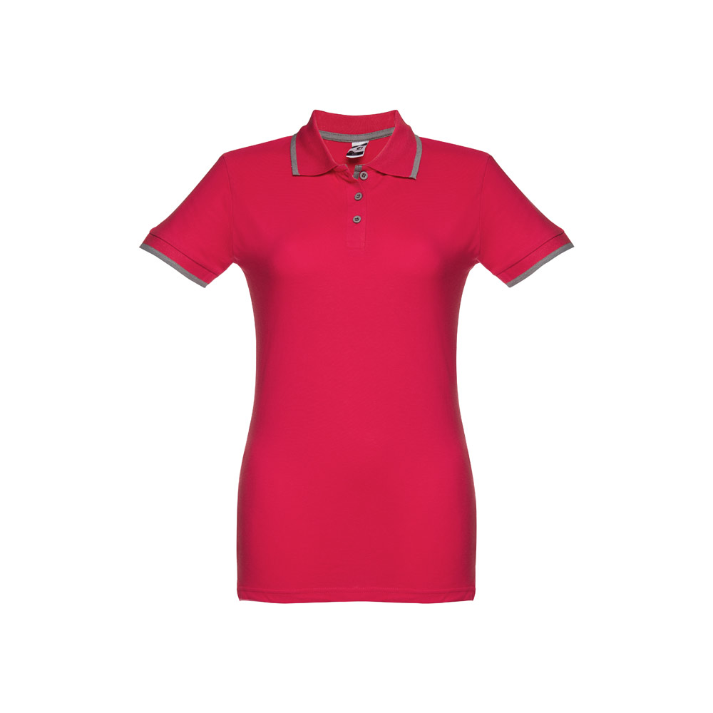 THC ROME WOMEN. Damski slim fit polo t-shirt 30139_set