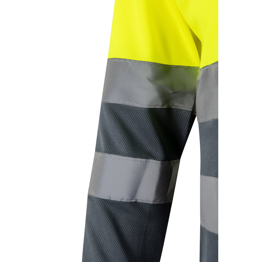 Koszulka reklamowa vl vulcan. dwukolorowa koszulka polo w ptasie oczy (160 g/m²) z długimi rękawami, z poliestru (100%) 36067_207-f VL VULCAN. Dwukolorowa koszulka polo w ptasie oczy (160 g/m²) z długimi rękawami, z poliestru (100%) 36067_207-f