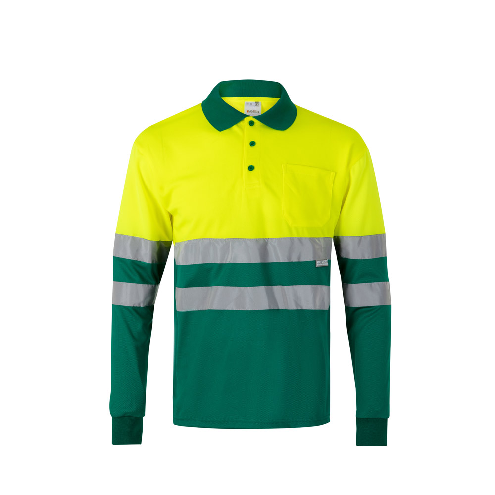 Koszulka reklamowa vl vulcan large. dwukolorowa koszulka polo w ptasie oczy (160 g/m²) z długim rękawem, poliester (100%) 36069_209 VL VULCAN LARGE. Dwukolorowa koszulka polo w ptasie oczy (160 g/m²) z długim rękawem, poliester (100%) 36069_209
