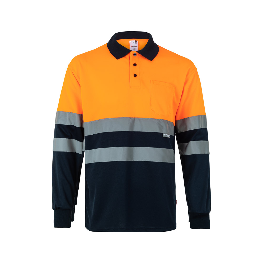 Koszulka reklamowa vl vulcan large. dwukolorowa koszulka polo w ptasie oczy (160 g/m²) z długim rękawem, poliester (100%) 36069_214 VL VULCAN LARGE. Dwukolorowa koszulka polo w ptasie oczy (160 g/m²) z długim rękawem, poliester (100%) 36069_214