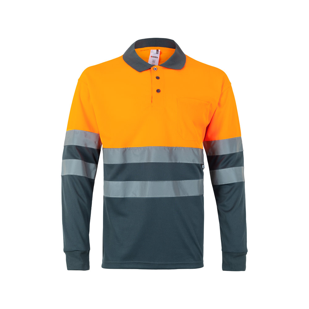 Koszulka reklamowa vl vulcan large. dwukolorowa koszulka polo w ptasie oczy (160 g/m²) z długim rękawem, poliester (100%) 36069_217 VL VULCAN LARGE. Dwukolorowa koszulka polo w ptasie oczy (160 g/m²) z długim rękawem, poliester (100%) 36069_217
