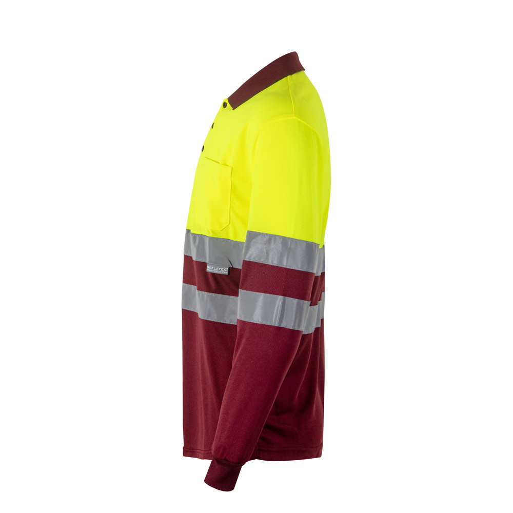 Koszulka reklamowa vl vulcan large. dwukolorowa koszulka polo w ptasie oczy (160 g/m²) z długim rękawem, poliester (100%) 36069_225-c VL VULCAN LARGE. Dwukolorowa koszulka polo w ptasie oczy (160 g/m²) z długim rękawem, poliester (100%) 36069_225-c