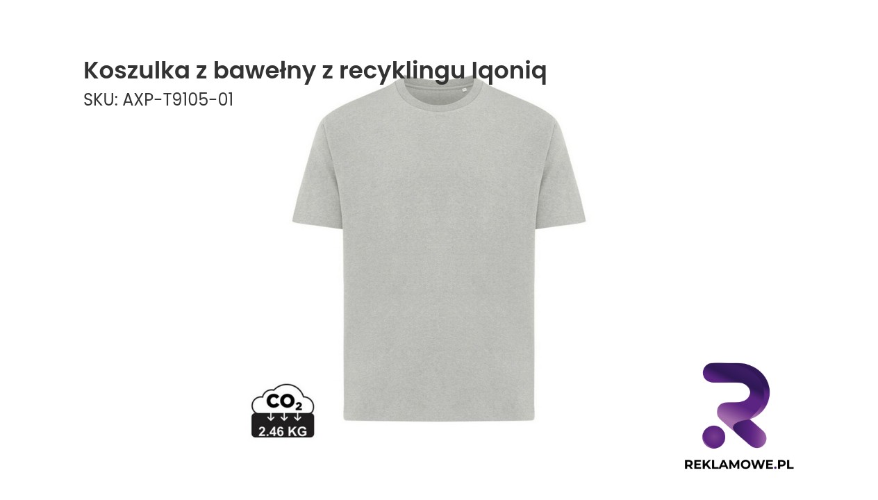 Koszulka z recyklingowanej bawełny Iqoniq