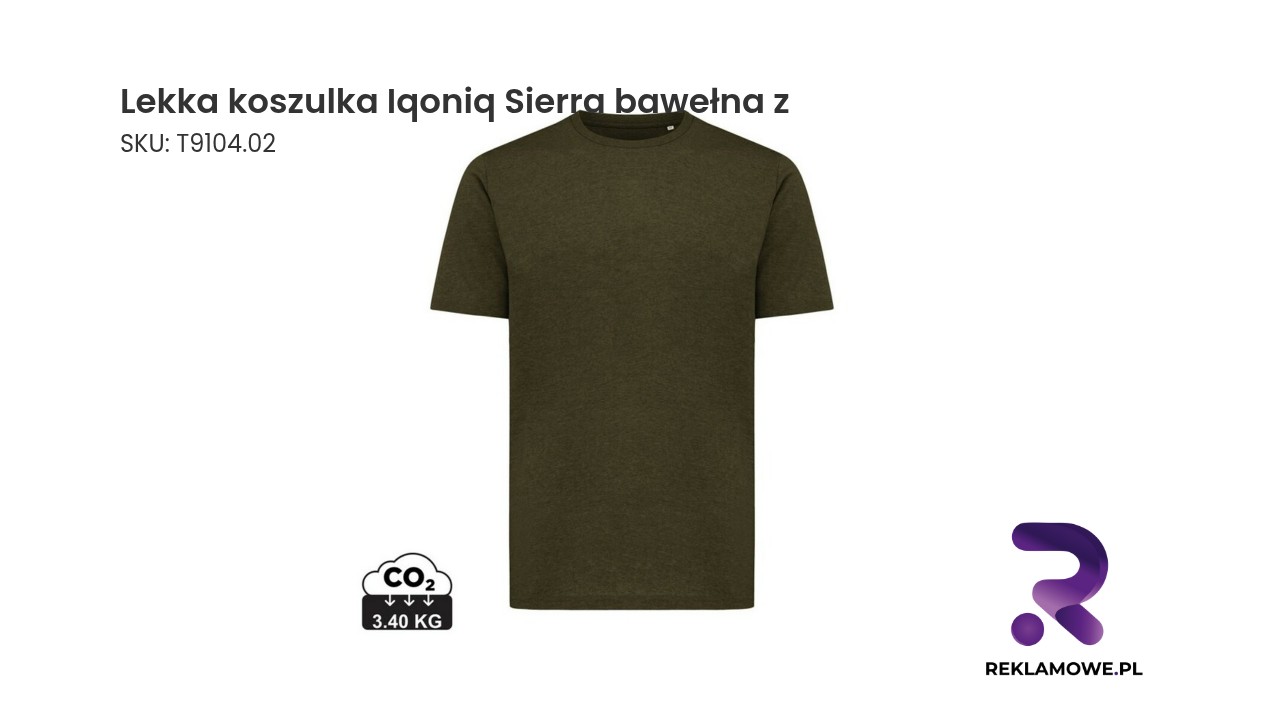 Koszulka Iqoniq Sierra wykonana z lekkiej bawełny