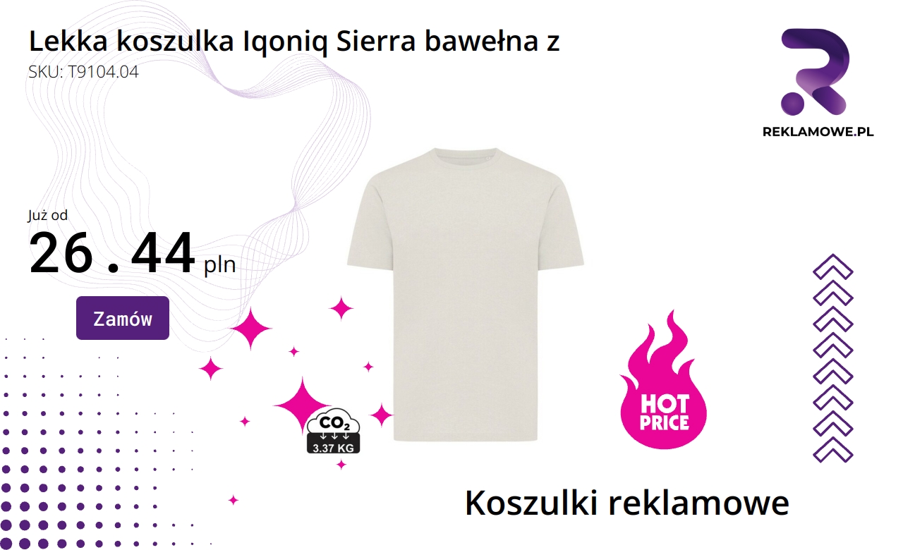 Lekka koszulka Iqoniq Sierra bawełna