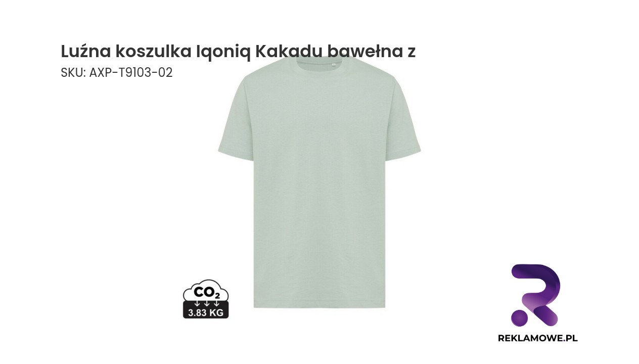 Luźna koszulka Iqoniq Kakadu, bawełna z recyklingu Luźna koszulka Iqoniq Kakadu z bawełny