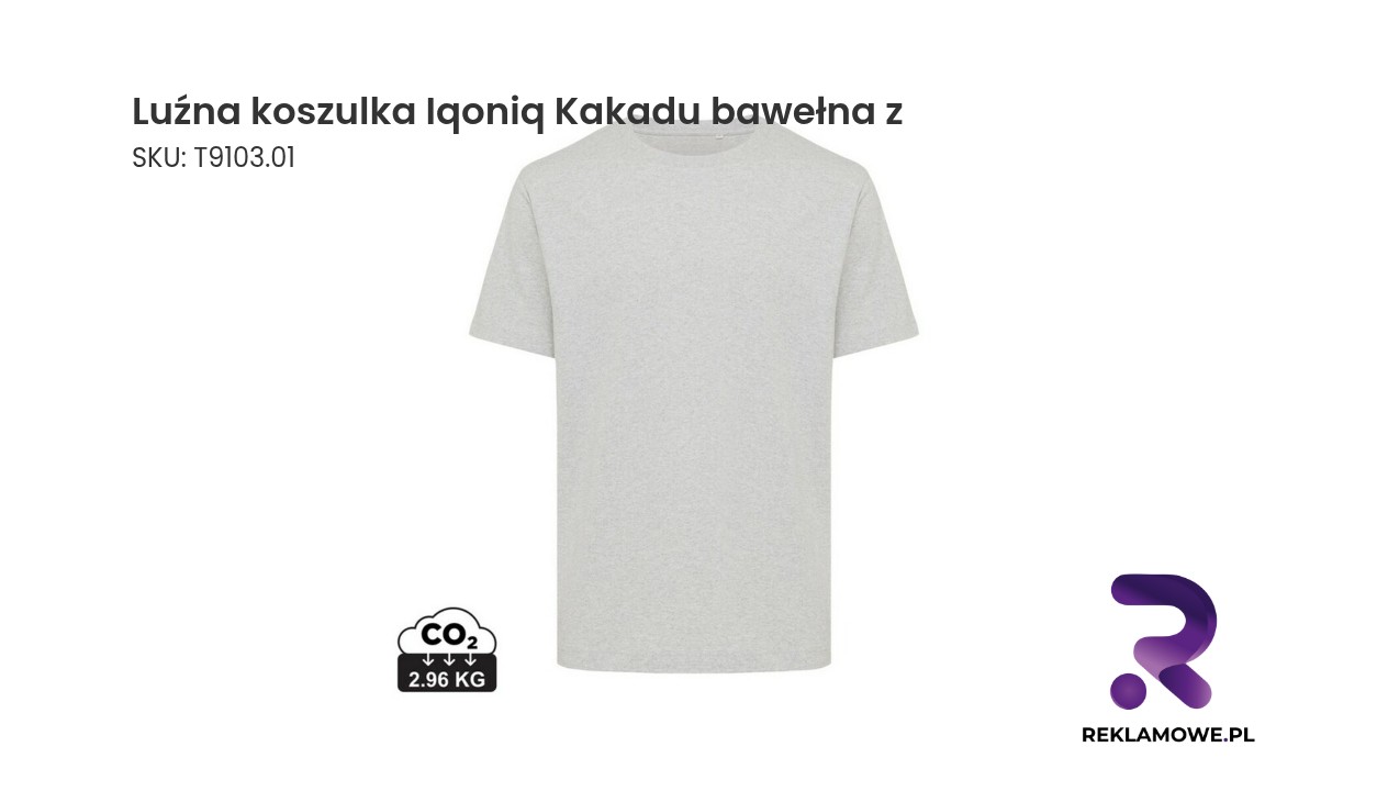 Luźna koszulka Iqoniq Kakadu z bawełny