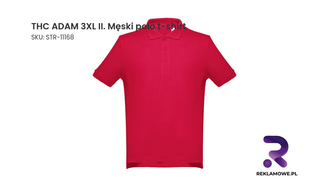 THC ADAM 3XL II. Męski polo t-shirt THC ADAM 3XL II męski polo t-shirt