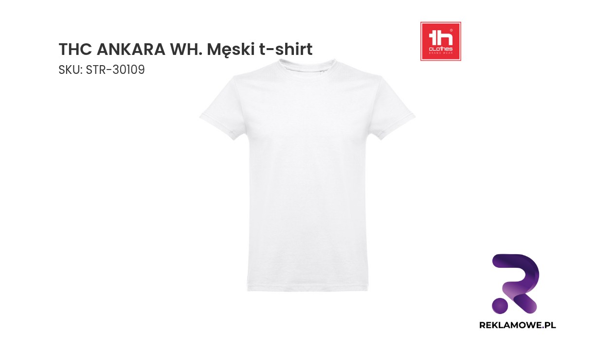 THC ANKARA WH męski t-shirt – biała koszulka męska