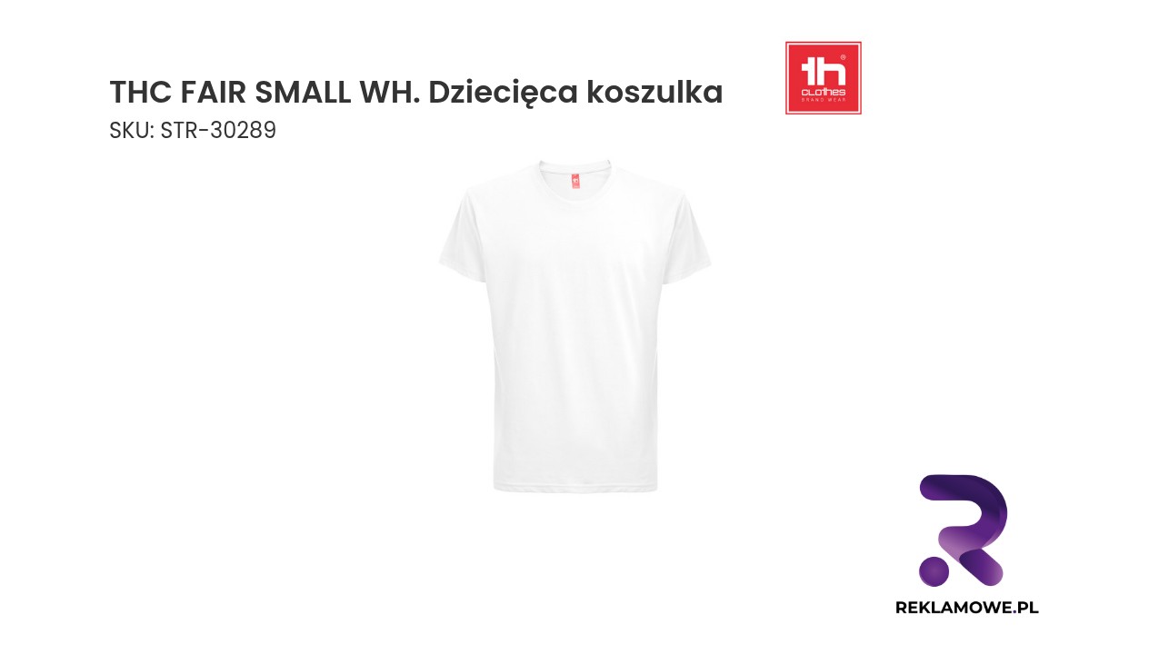 THC FAIR SMALL WH - dziecięca koszulka biała