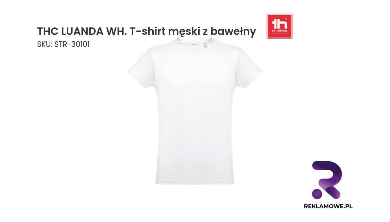 THC LUANDA WH - męski T-shirt z bawełny